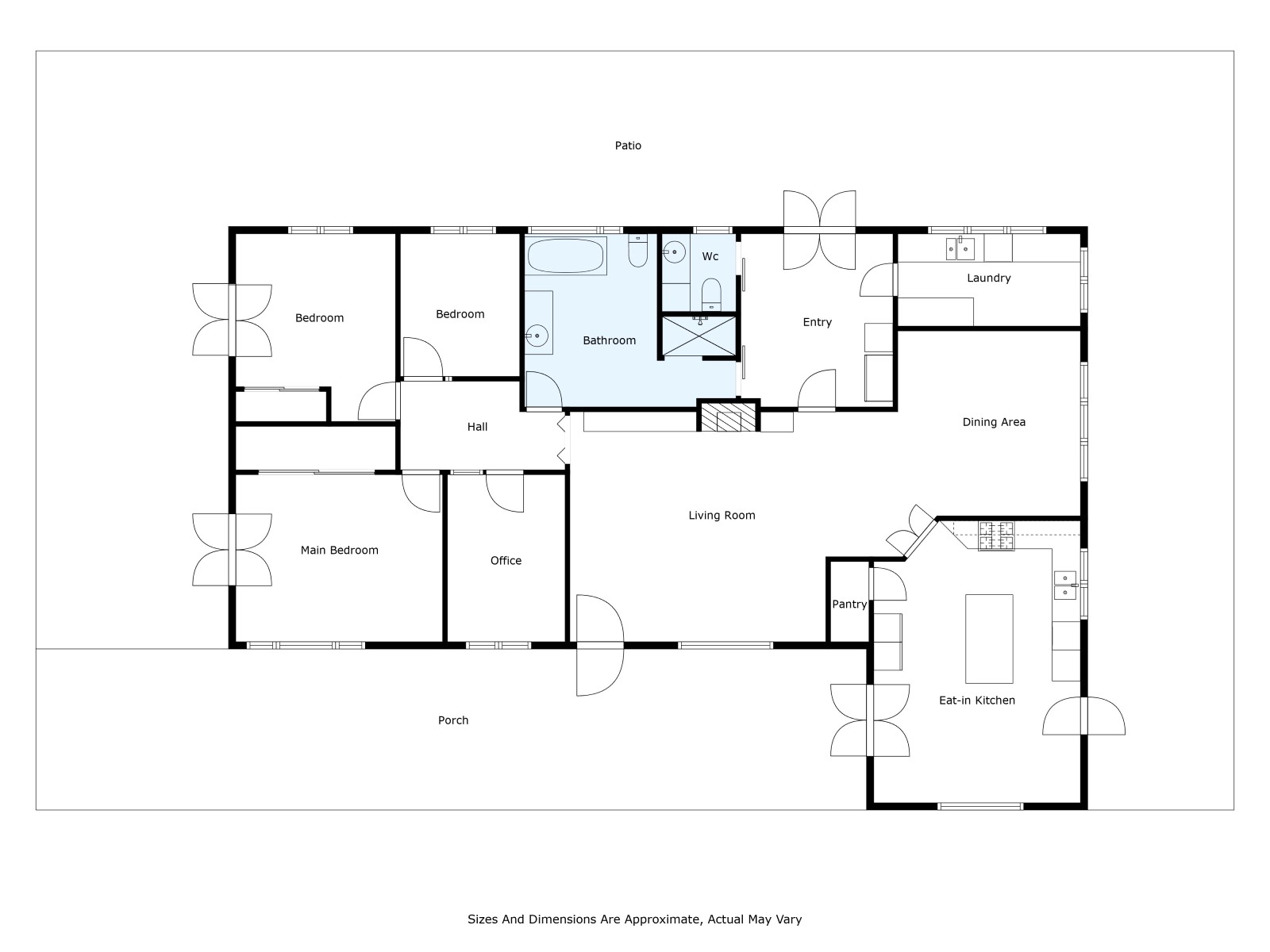 A floor plan of the property home