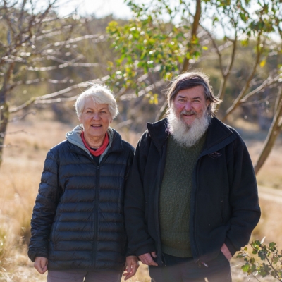 A close up of Thomas and Barbara Evision