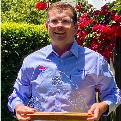 Nathan Morgan holds a NSW award