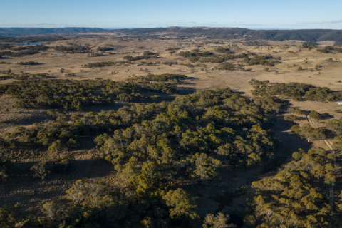 A drone shot of the Beauredden property