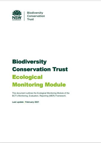 Ecological monitoring module front cover